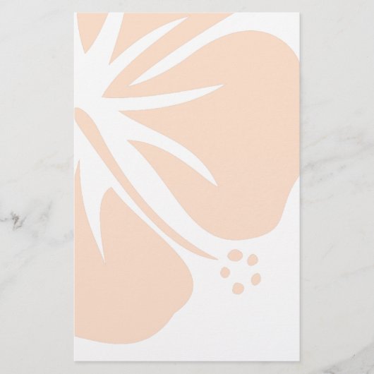 オレンジハイビスカス 便箋 (正面)