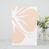 オレンジハイビスカス 便箋 (スタンド正面)