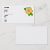 オレンジハイビスカス 名刺 (正面/裏面)