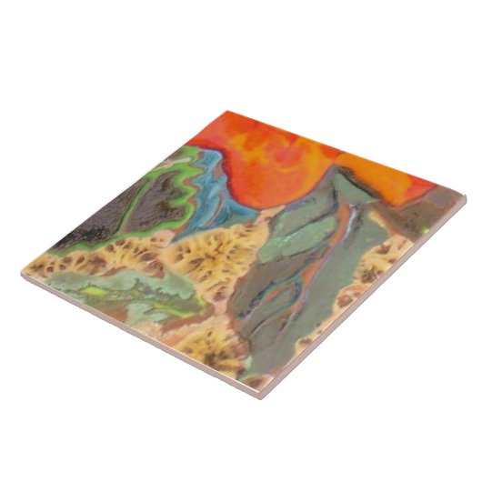 オレンジハイビスカスPart 11 of 12 タイル (側面)