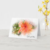 オレンジハイビ考えるスカスの仲間 カード (黄色い花)