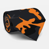 オレンジハイライト迷彩柄 ネクタイ (ロール)
