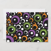 オレンジハインングハロウィーン誕生日 招待状 (裏面)