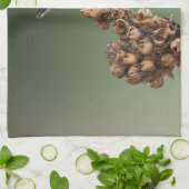 オレンジハチドリ キッチンタオル (折り畳み)