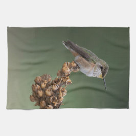 オレンジハチドリ キッチンタオル