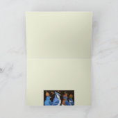 オレンジハットナイトカードに青の鳥 カード (内部)