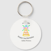 オレンジハット2ndバースデーキッズretroフローラブライトb キーホルダー (裏面)