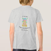 オレンジハット2ndバースデーキッズretroフローラブライトb トライブレンドＴシャツ (裏面)