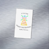 オレンジハット2ndバースデーキッズretroフローラブライトb マグネット名刺 (インサイチュ)