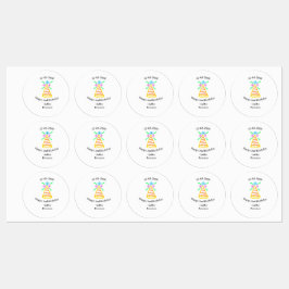 オレンジハット2ndバースデーキッズretroフローラブライトb ラベル