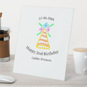 オレンジハット2ndバースデーキッズretroフローラブライトb 台座サイン (インサイチュ)