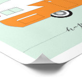 オレンジハッピーカンパーアートプリント8 x 10 ポスター (角)