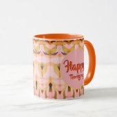 オレンジハッピーサンクスギビング マグカップ (正面右)
