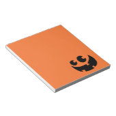 オレンジハッピーハローウィンカボチャ ノートパッド (アングル)