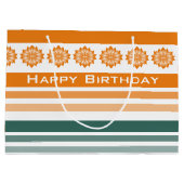 オレンジハッピーバースデー ラージペーパーバッグ (裏面)