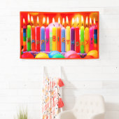 オレンジハッピーバースデー 横断幕 (インサイチュ)