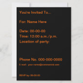 オレンジハナビシソウ 招待状 (裏面)