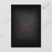 オレンジハロウィン及び詳細を結婚している黒いバラ エンクロージャーカード (裏面)