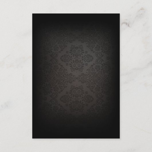 オレンジハロウィン及び詳細を結婚している黒いバラ エンクロージャーカード (裏面)