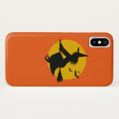オレンジハロウィン飛んでいるウィッチ電話ケース Case-Mate iPhoneケース (裏面(横))