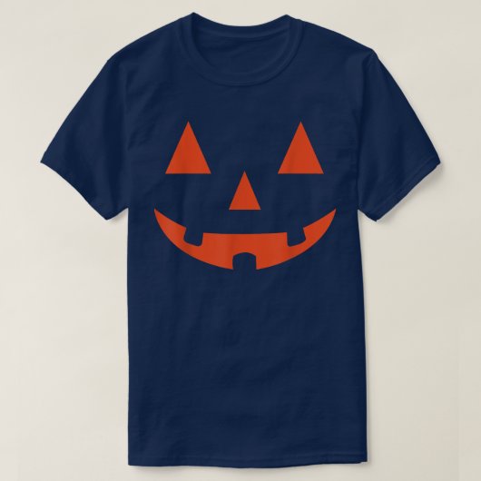 オレンジハロウィーンのカボチャのちょうちんハロウィンコスチュームTシャツ Tシャツ (デザイン正面)