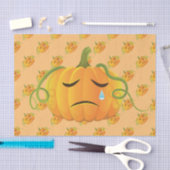 オレンジハロウィーンカボチャシームレスなパターンオレンジハ 薄葉紙 (クラフト)