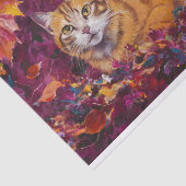 オレンジハロウィーンコージーキャット不気味虎猫 薄葉紙 (詳細)