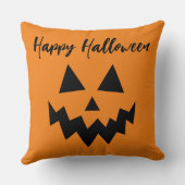 オレンジハロウィーンハロウィーンのカボチャのちょうちん クッション (裏面)
