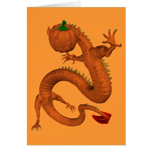 オレンジハロウィーンパンプキンドラゴン (正面)