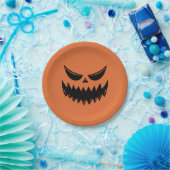 オレンジハロウィーンパンプキンハロウィーンのカボチャのちょうちん ペーパープレート (パーティー)