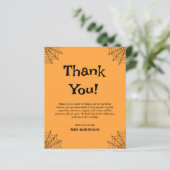 オレンジハロウィーンブライダルシャワーサンキューカード (スタンド正面)