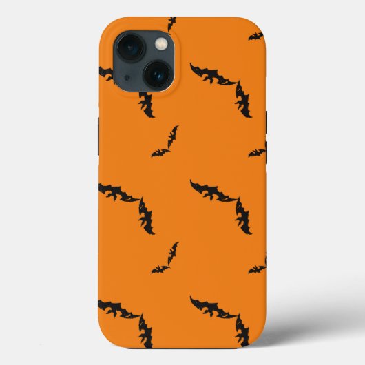 オレンジハロウィーン/こうもりケース – メイトiPhoneケース Case-Mate iPhoneケース (裏面)