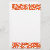 オレンジハワイアンハイビスカス 便箋 (正面/裏面)