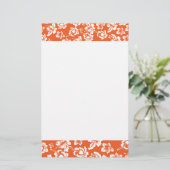 オレンジハワイアンハイビスカス 便箋 (スタンド正面)