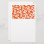 オレンジハワイアンハイビスカス 便箋 (正面/裏面)