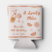 オレンジハンドスピリッツの古い誕生日パーティーを描いた 缶クーラー (裏面)