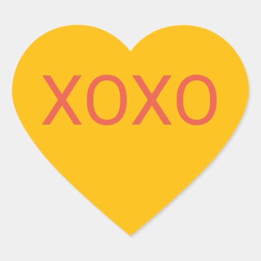 オレンジハートキャンディ ハートシール (正面)