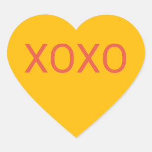 オレンジハートキャンディ ハートシール