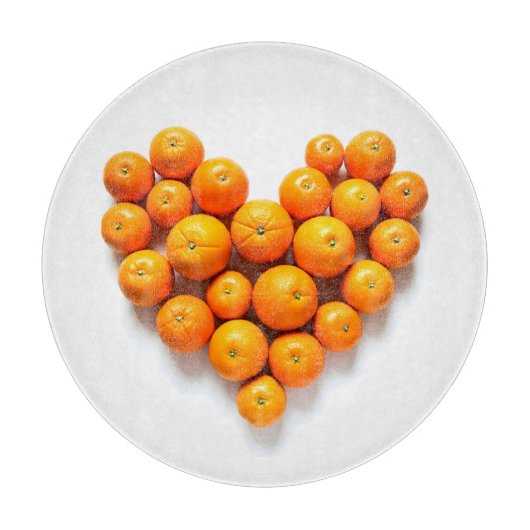 オレンジハート カッティングボード (正面)