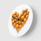 オレンジハート ラウンド壁時計 (傾斜)