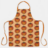 オレンジハーベストカボチャ摘みパッチ秋秋 エプロン (正面)