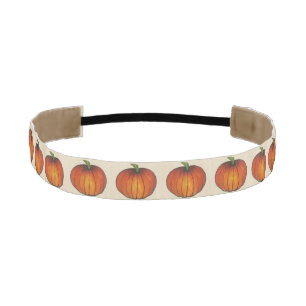 オレンジハーベストパンプキンハロウィンサンクスギビング秋 アスレチックヘッドバンド