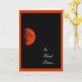 オレンジハーベストムーン、悔やみや弔慰、勇気付けられる カード (黄色い花)