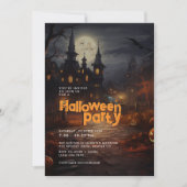 オレンジハ幽霊のよく出るウスハローウィンパーティ 招待状 (正面)