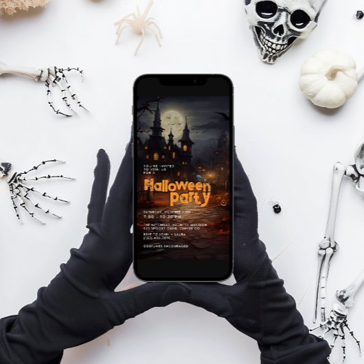 オレンジハ幽霊のよく出るウスハローウィンパーティ 招待状