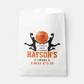オレンジバスケットボールボーイ5thバースデーパーティー フェイバーバッグ (正面)