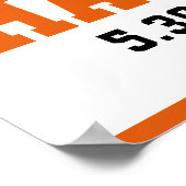 オレンジバスケットボールボーイ5thバースデーパーティー ポスター (角)