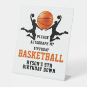 オレンジバスケットボールボーイ5thバースデーパーティー 台座サイン (正面)