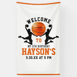 オレンジバスケットボールボーイ5thバースデーパーティー 横断幕
