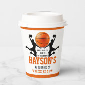 オレンジバスケットボールボーイ5thバースデーパーティー 紙コップ (裏面)